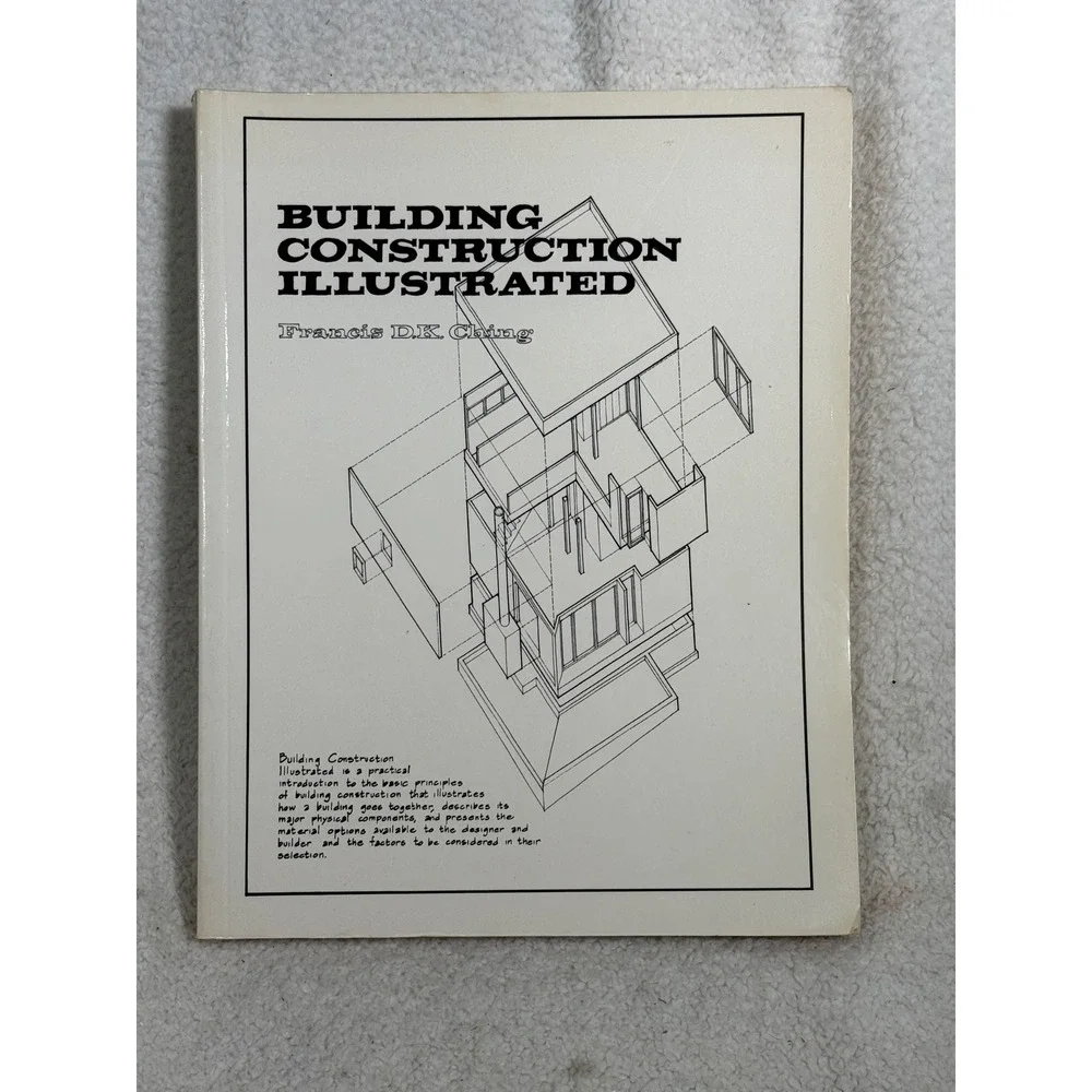 1975 Building Construction Illustrated Book Francis D. K. Ching 1st Ed